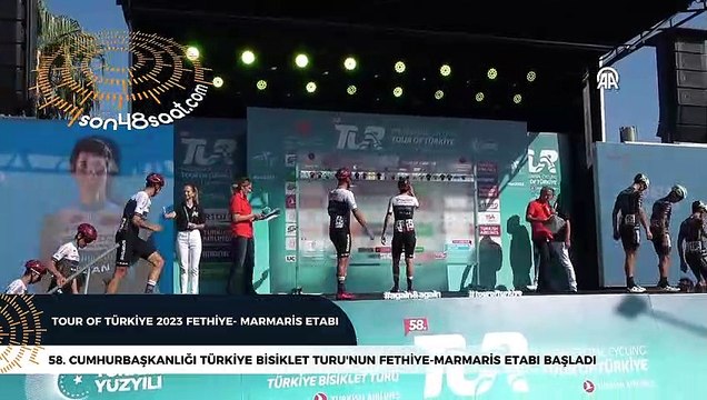 58. Cumhurbaşkanlığı Türkiye Bisiklet Turu'nun Fethiye-Marmaris etabı başladı