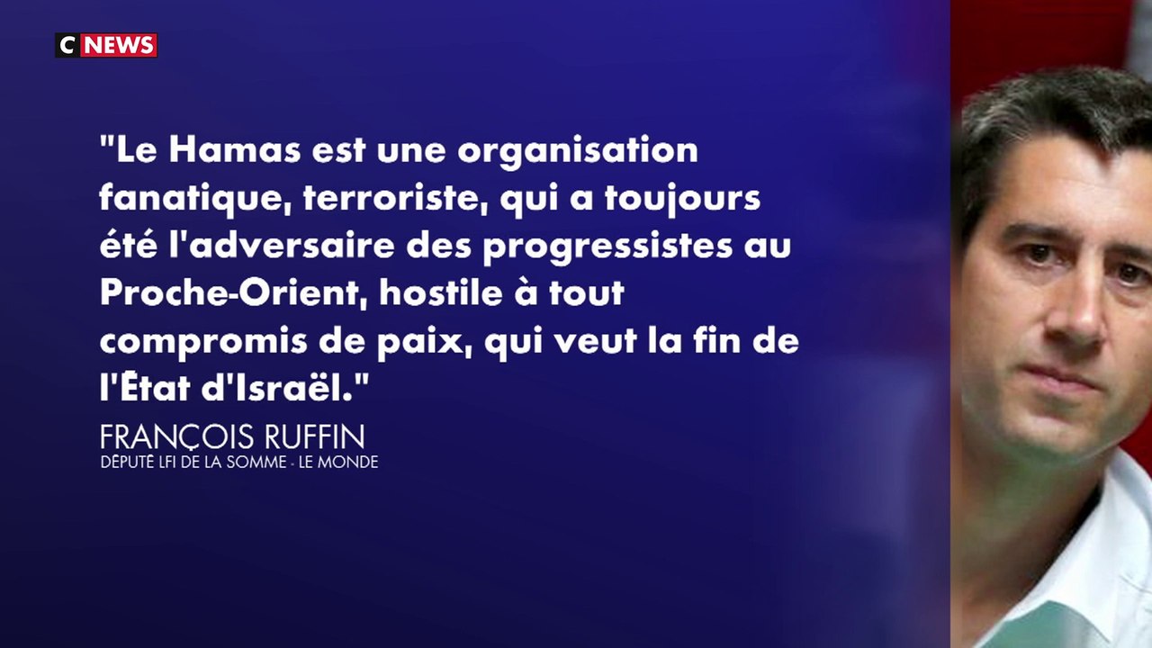Attaques contre Israël : François Ruffin se désolidarise des positions de LFI