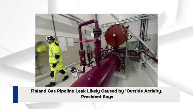 Finland Gas Pipeline Leak Likely Caused by ‘Outside Activity,’ President Says