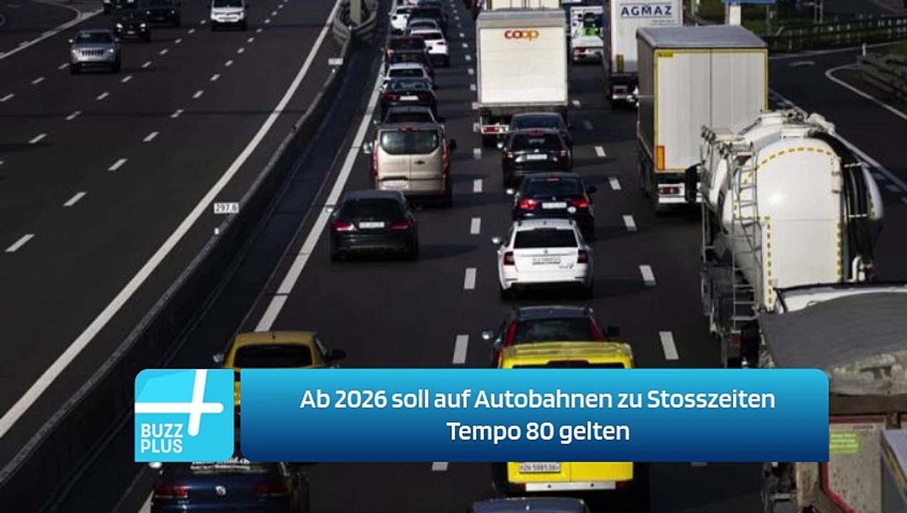 Ab 2026 soll auf Autobahnen zu Stosszeiten Tempo 80 gelten
