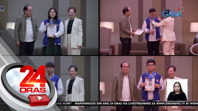 Mga batang wagi sa mga Int'l Olympiads, kinilala ng DOST | 24 Oras