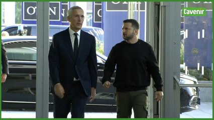 Zelensky au siège de l'Otan pour la première fois depuis l'invasion russe