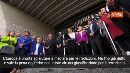 Metsola: Hamas ? un'organizzazione terroristica, offre solo spargimenti di sangue