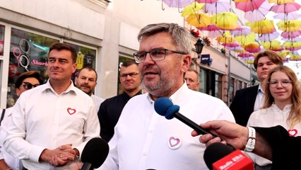 Konferencja prasowa KO regionu kalisko - leszczyńskiego w Lesznie