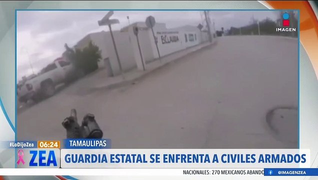 Guardia Estatal se enfrenta a civiles armados en Reynosa, Tamaulipas