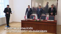 Aláírták az új szlovák kormánykoalícióról szóló megegyezést