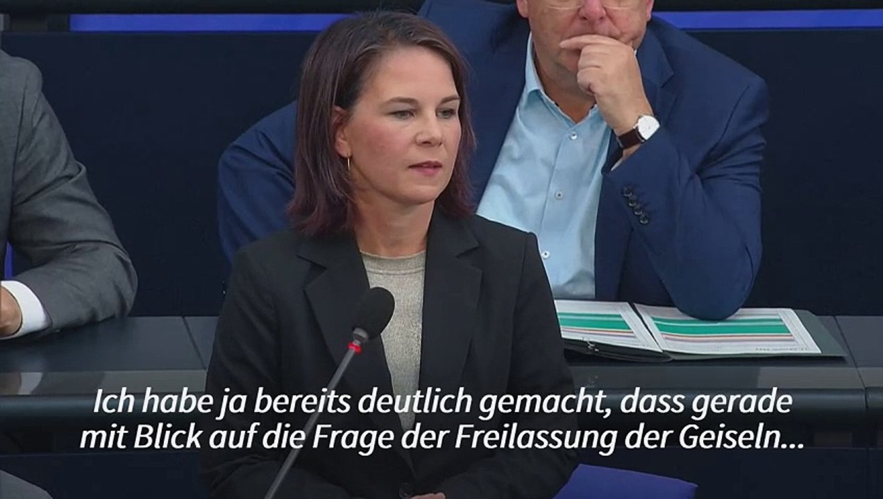 Hamas-Geiseln: Baerbock fordert Katar zur Vermittlung auf
