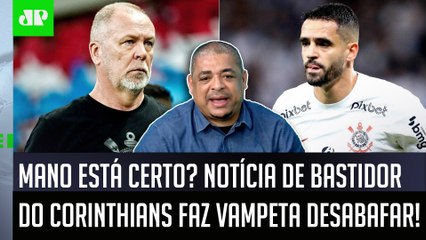 "O Mano Menezes PEDIU ISSO ao Corinthians? Cara, o Renato Augusto..." Vampeta DISPARA sobre BASTIDOR