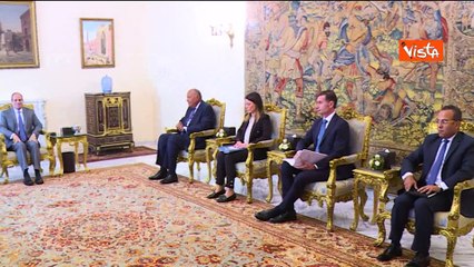 Tajani incontra al Sisi in Egitto, ecco le immagini