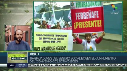 Trabajadores peruanos continúan en paro indefinido
