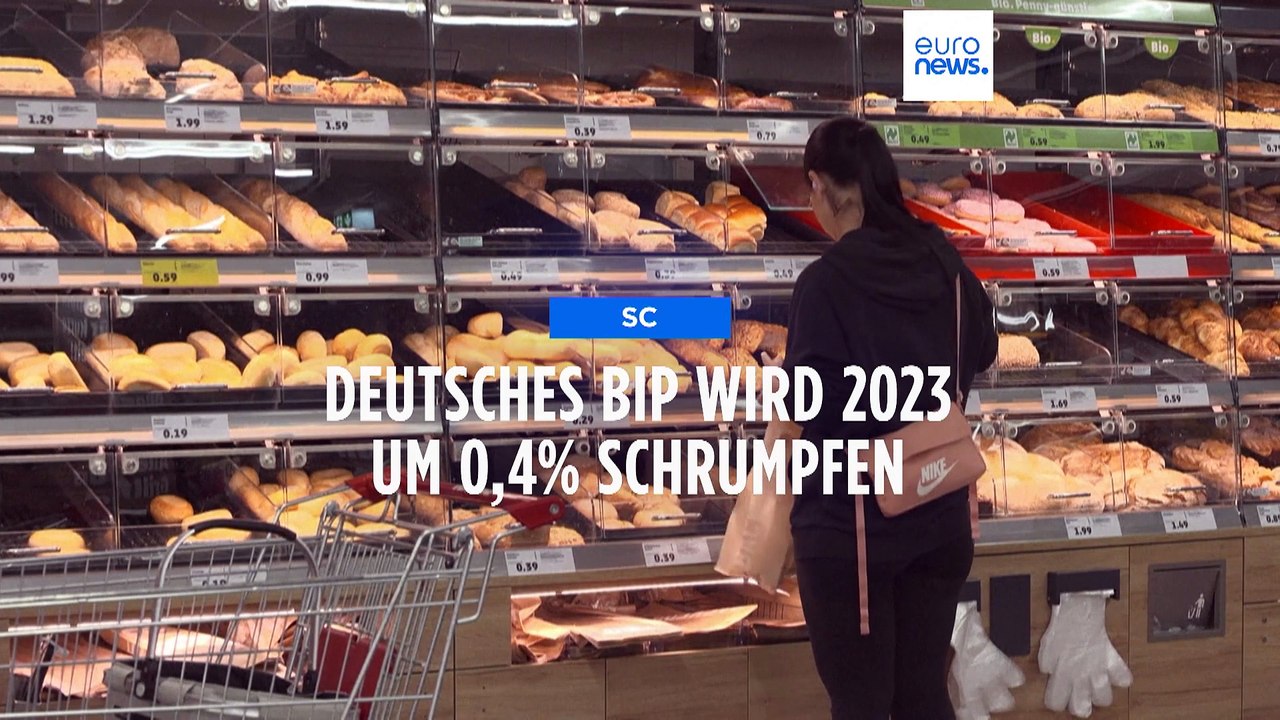 Wirtschaftsministerium: deutsches Bruttoinlandsprodukt wird 2023 um 0,4 % schrumpfen
