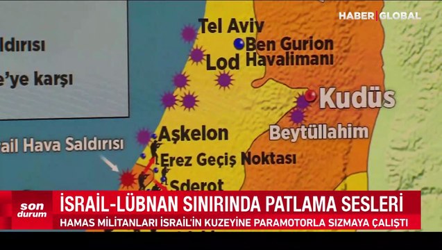 İsrail - Lübnan sınırında patlama sesleri
