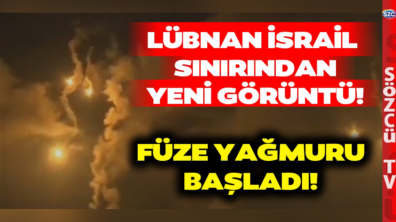 SON DAKİKA Lübnan İsrail Sınırından Yeni Görüntü! Füzeler Ateşlendi Harekat Başladı