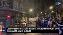 Los bomberos y las víctimas del incendio mortal de Vigo indignados con el alcalde