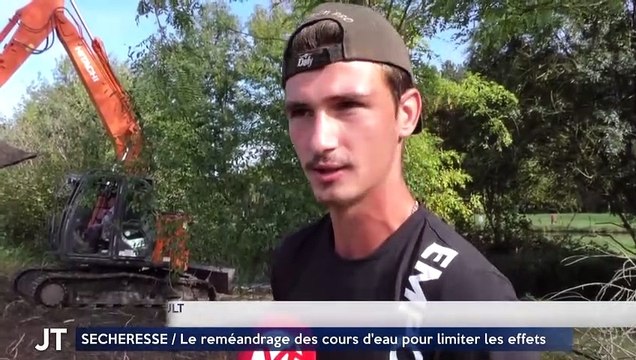 SECHERESSE / Le reméandrage des cours d'eau pour limiter les effets