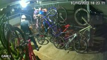 Câmera flagra ladrões furtando bicicleta na Vila Tolentino