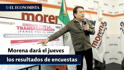 Morena dará el jueves los resultados de encuestas
