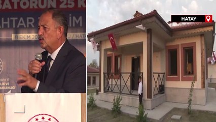 Hatay'da 25 köy evinin anahtarları teslim edildi