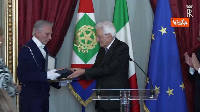Mattarella alla cerimonia di consegna dei Premi Presidente della Repubblica