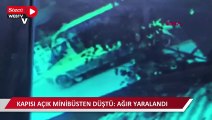 Başakşehir'de kapısı açık giden yolcu minibüsünden düşen bir kişi ağır yaralandı