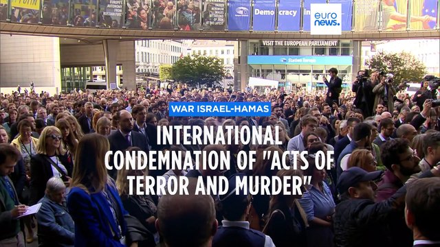 European Union holds minute of silence for victims of Hamas attack