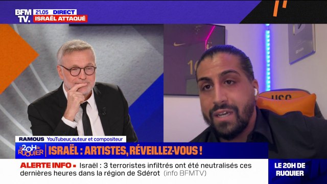 Israël: J'ai de la peine pour un mort, qu'il soit palestinien ou israélien , affirme le YouTubeur Ramous