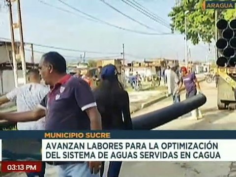Más de 300 metros de tuberías llegan al edo. Aragua para optimizar el sistema de aguas residuales