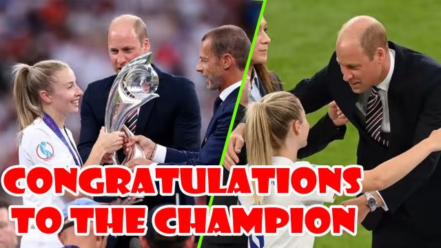 Prince William supports Lionesses as they win Euros final at Wembley