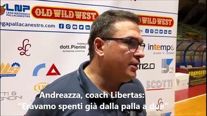 Download Video: Andreazza (Libertas): ?Noi spenti gi? dalla palla a due?