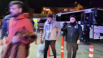 20 immigrants illégaux ont été arrêtés lors du raid à İnegöl