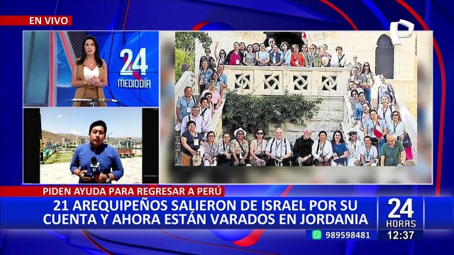 Piden ayuda: Más de 20 ciudadanos arequipeños están varados en Jordania tras salir de Israel