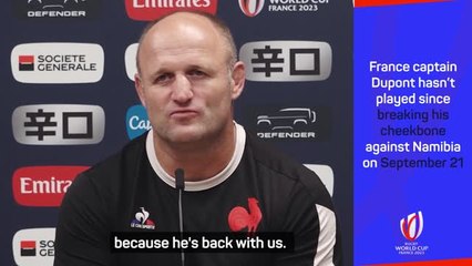 France assistant coach reveals Dupont is back in training