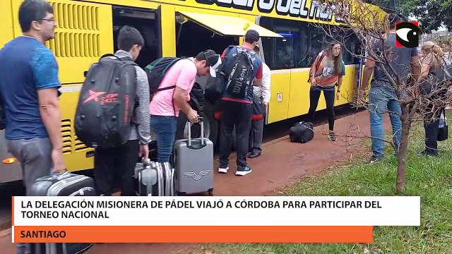 La delegación Misionera de pádel viajó a Córdoba para participar del torneo Nacional