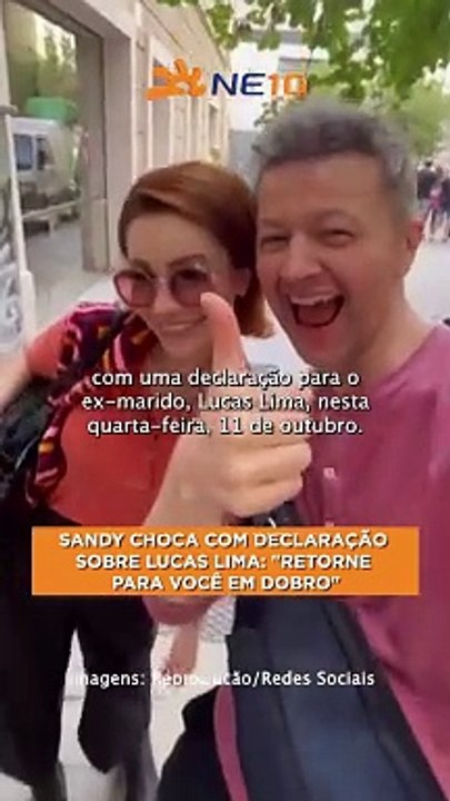 SANDY choca com declaração sobre LUCAS LIMA retorne para você em dobro