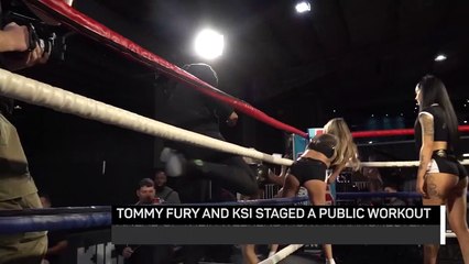 KSI and Fury get ready for potentially lucrative showdown
