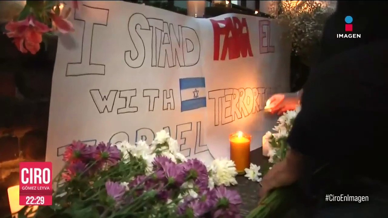 Comunidad judía se manifestó frente a embajada de Israel en CDMX