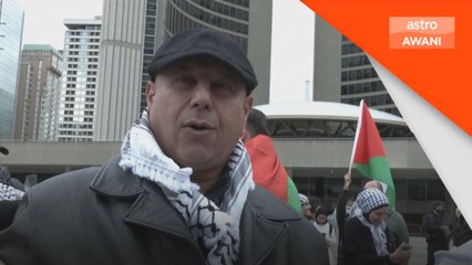Rakyat Kanada berhimpun tunjuk sokongan ke atas Palestin