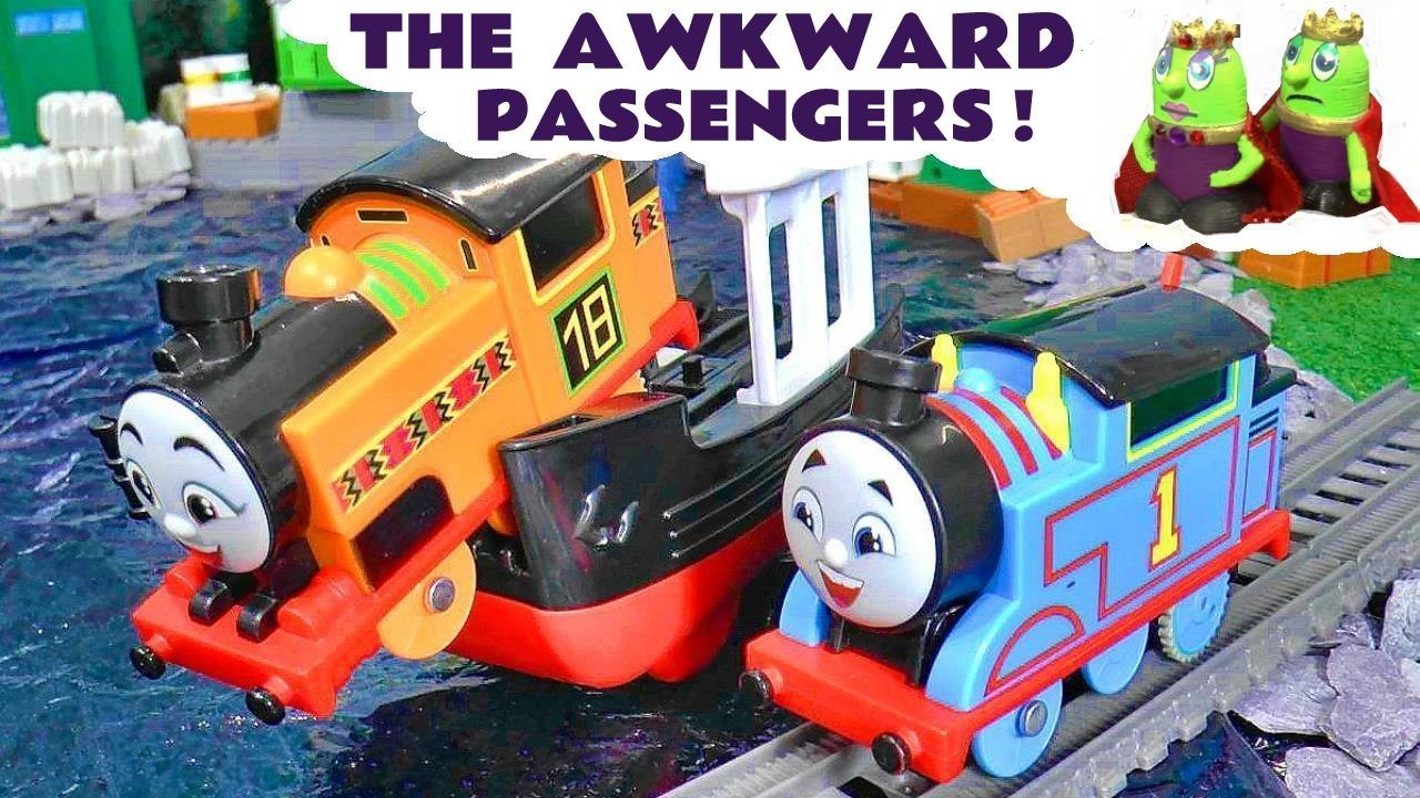 Thomas The Tank Engine and Nia Awkward Passengers Story Cartoon for Kids