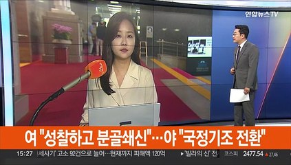 여 "성찰하고 분골쇄신"…야 "국정기조 전환"