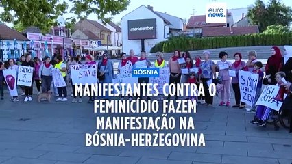 Manifestantes exigem mais ação do governo contra o feminicídio
