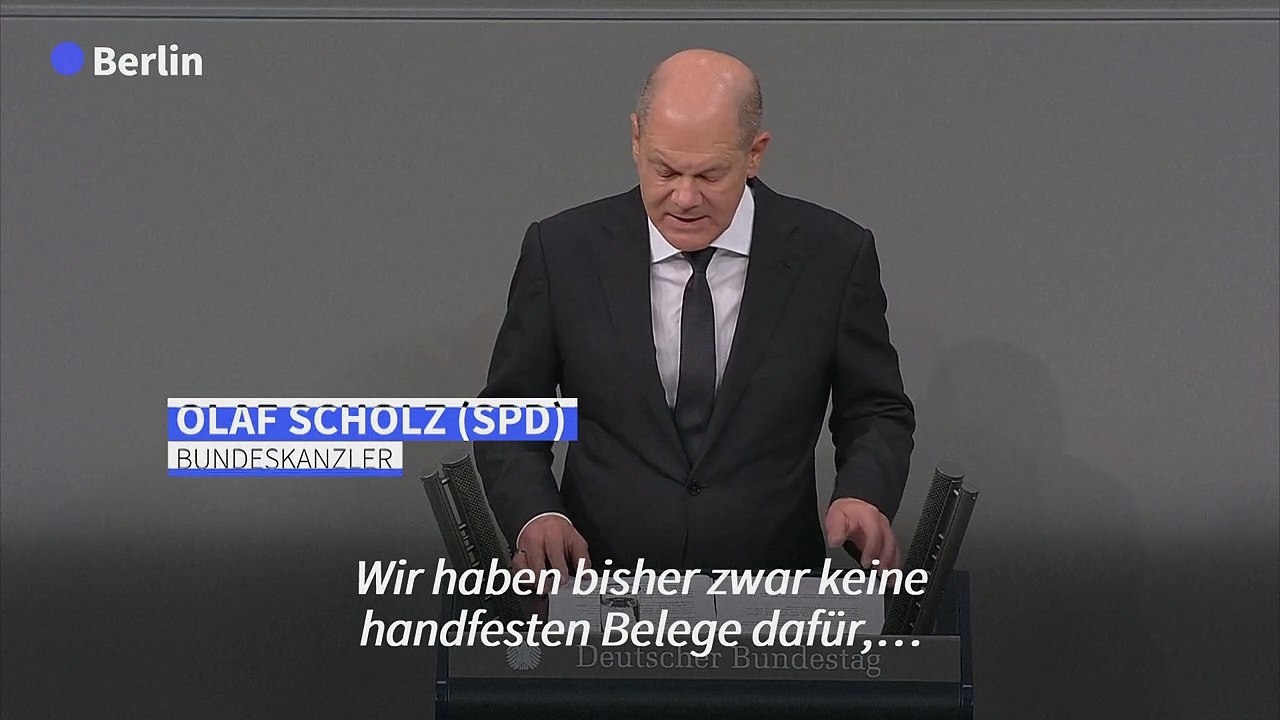 Scholz: Hamas-Angriff wäre ohne Irans Unterstützung nicht möglich gewesen