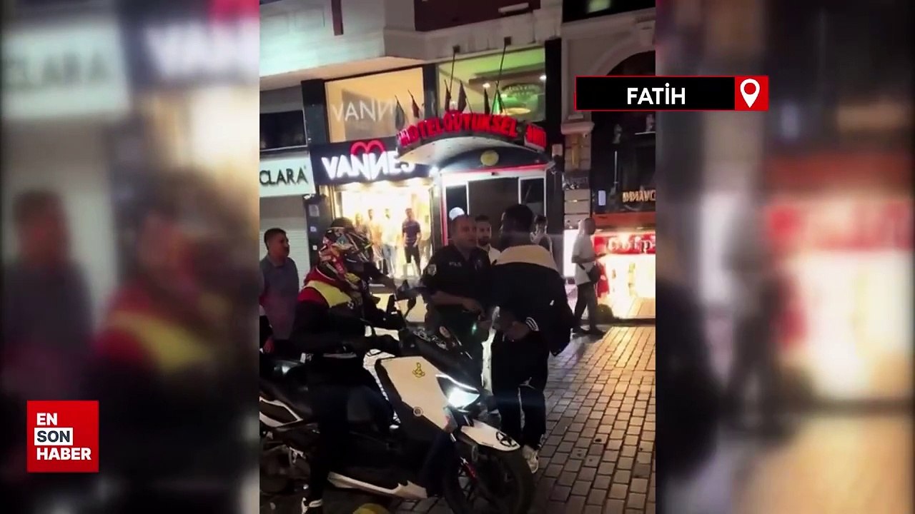 İstanbul'da polisten kaçan şüpheliyi esnaf çelme atarak durdurdu