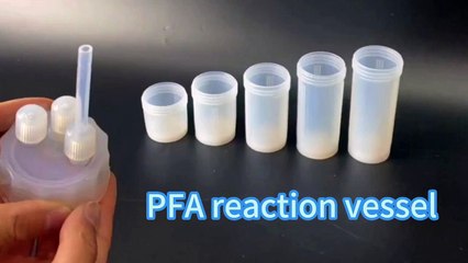 PFA reaction vessels apparatus commonly used in the laboratory basics of medical laboratory science