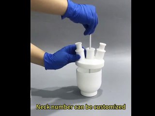 PTFE flask ptfe round bottom flask ptfe plugs for storage flask
