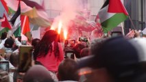 Conflit israélo-palestinien : des centaines de personnes devant les Affaires étrangères pour soutenir le peuple palestinien