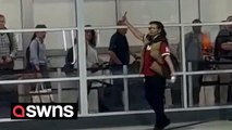 Video shows knife-wielding woman at Atlanta airport