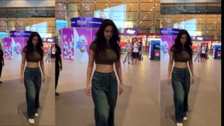 Disha Patani  was spotted at the airport