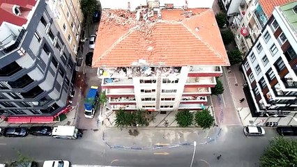 Bahçelievler'deki Patlamada Yıkım Başladı