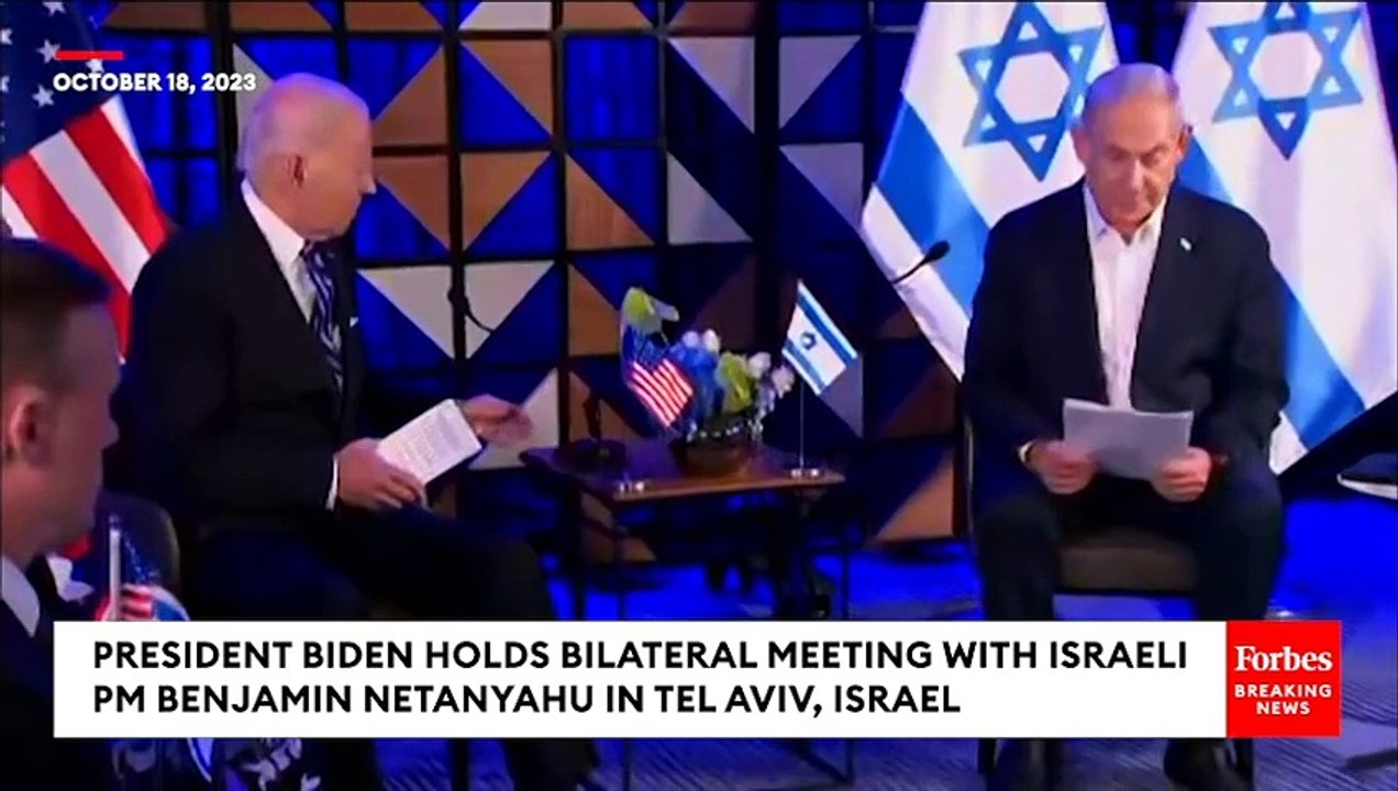 Biden Tells Netanyahu  Gaza Hospital Explosion 'Done By The Other Team, Not You' | POTUS In Israel