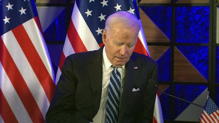 بايدن يتبنى الرواية الإسرائيلية لقصف المستشفى في غزة